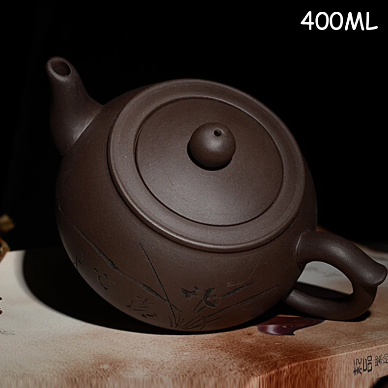 

Yixing authentic handcraft teapot ore purple clay large capacity 400 ml of high-grade gift teapot