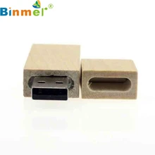 Top Quality 1PC 16GB Long Wood High Speed USB2.0 Flash Storage Drive Memory Stick Portable U-Disk For PC Notebook MAC MAY24