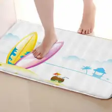 Коврик для ванной комнаты в стиле доски для серфинга, забавный Противоскользящий коврик для ванной, аксессуары для душевой занавески, соответствующие вашей душевой занавеске