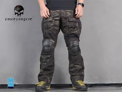 EMERSON Combat G3-Pantalones tácticos bdu con rodillera, MultiCam, negro, EM7043