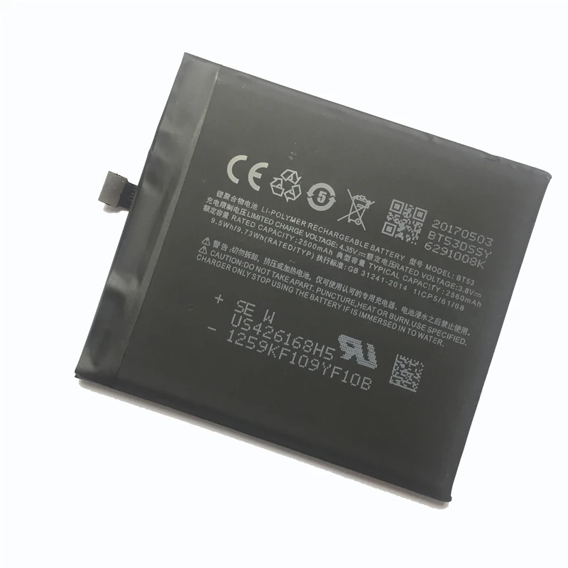 BT65M BT53 BU10 батарея для Meizu Mx6 Pro 6 pro6 U10 Meizy Meilan полимерная литий ионная запасная