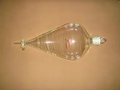 

Pyriform Separatory Funnel,5000mL (5L), Dropping Funnel with Straight Tip