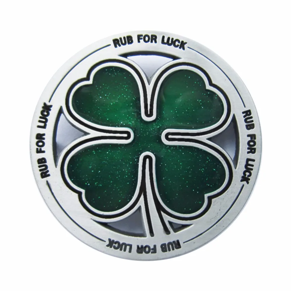 

New Vintage Irish Lucky Four Leaf Clover Belt Buckle Gurtelschnalle Boucle de ceinture BUCKLE-T060US