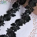 Новые lace300 двор/lot 9 см Ширина DIY Женщины платье кружевной отделкой африканский гипюр золотой цветок вышитые кружева лента DHL