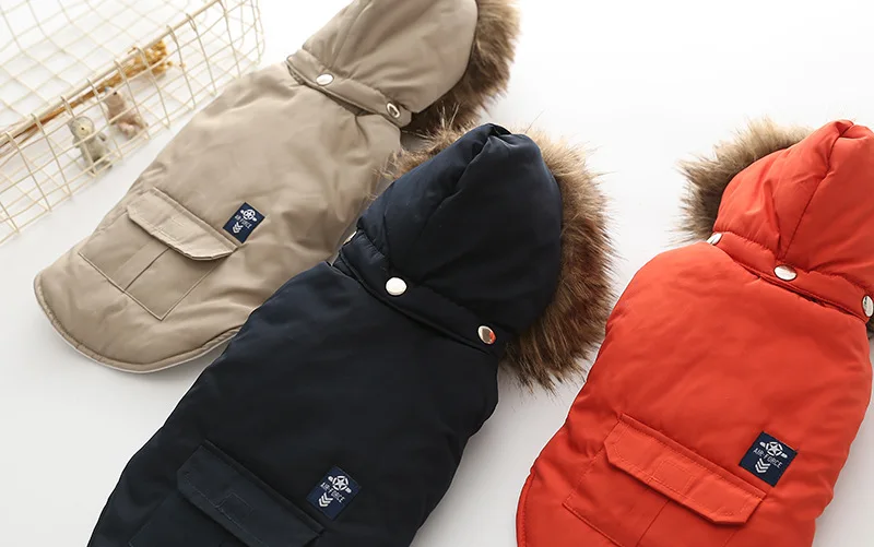 Зимняя одежда для собак ВВС, теплый пуховик, пальто, толстовки для чихуахуа, маленьких и средних собак, щенков