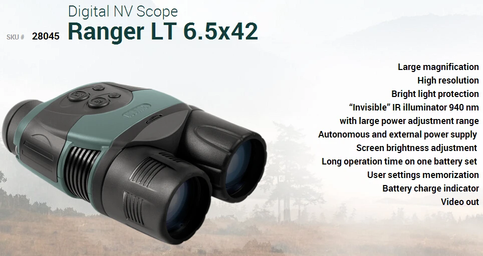 Оригинальный Yukon 28045 цифровой ночного видения Ranger LT 6 5x42 охотничий бинокль с