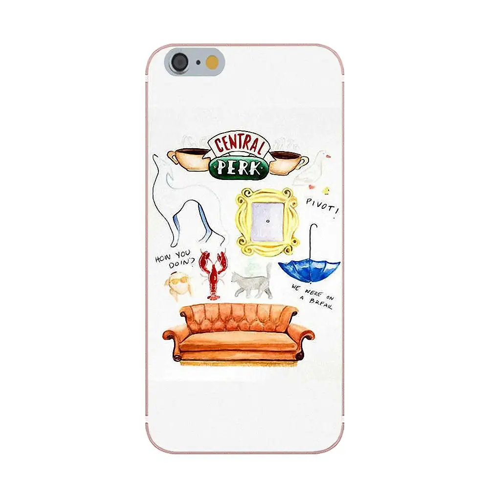 Tpwxnx с героями телесериала друзья для Apple iPhone 4 4s 5 5C 5S SE 6 S 7 8 Plus X Мягкий Силиконовый