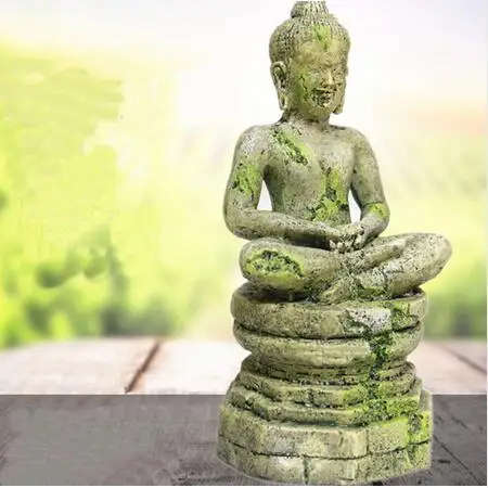 

aquarium decoration ancient buddha 9*8.5*17.5cm fish tank crawler insect box ornament