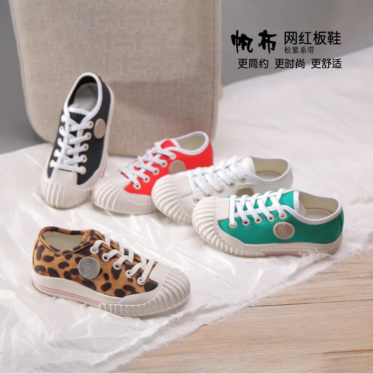Spring Autumn Canvas Shoes Comfortable Children's Shoes Soft Bottom Fashion Lightweight Casual Shoes Non-slip Breathable