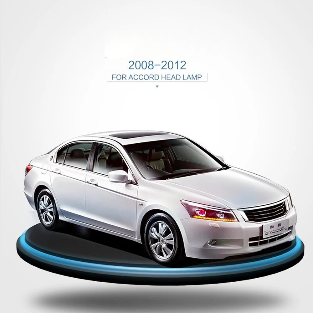 Lslight светодиодная фара в сборе для Honda Accord 2008 2009 2010 2012 налобный фонарь поворота мигалка знакомства автомобильные аксессуары Автоматическая лампочка