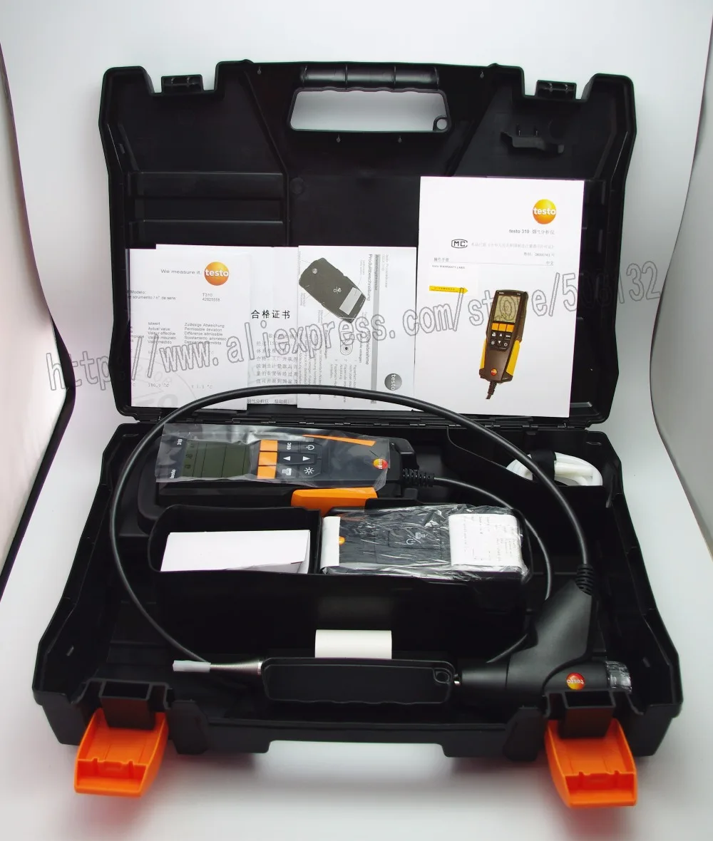 

testo 0563 3110 - Residential combustion analyzer kit with printer