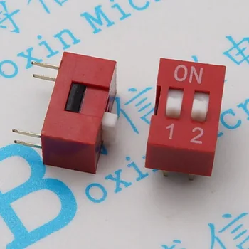 

Two dial into flat pin pitch 2.54 mm dial code coding switch