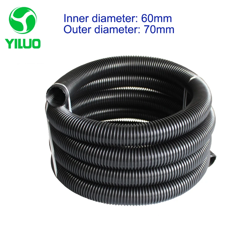 5m inner Diameter 60mm Black hose with High Temperature Flexible EVA