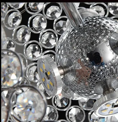 Rain Drop pendant light Lamp modern k9 Crystal Ball Fixture Lighting 12
