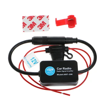

New 12V 25dB Car FM Radio Antenna Amplifier Booster with Indicator Model ANT