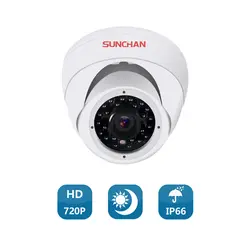 SUNCHAN AHD 1/4 CMOS 3,6 мм 1200TVL Объективы для видеонаблюдения Indoor купольная видеокамера с высоким разрешением безопасности купольная кабель для