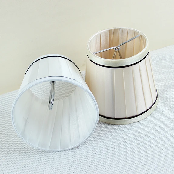 White color Lamp shades for chandeliers, wall light lamp shades, Clip