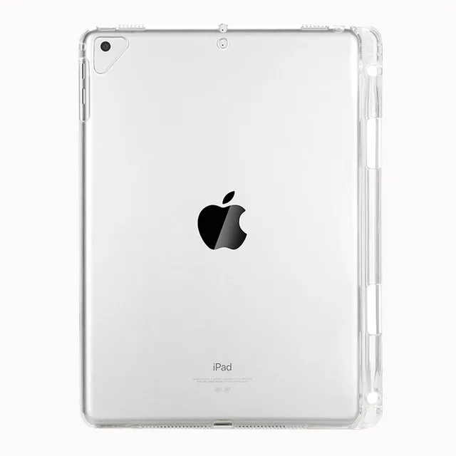 Силиконовый мягкий ТПУ прозрачный чехол для Apple ipad 9,7 /ipad Air/ipad Pro 9,7 дюйма с карандашом - Цвет: Прозрачный