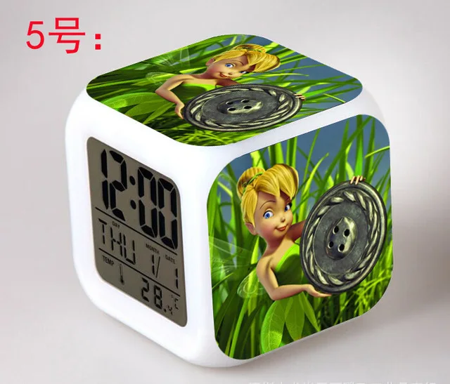 MovieTinker колокольчик светодиодный 7 цветов вспышка цифровой будильник часы детский ночник спальня Пробуждение часы-будильник - Цвет: Серый