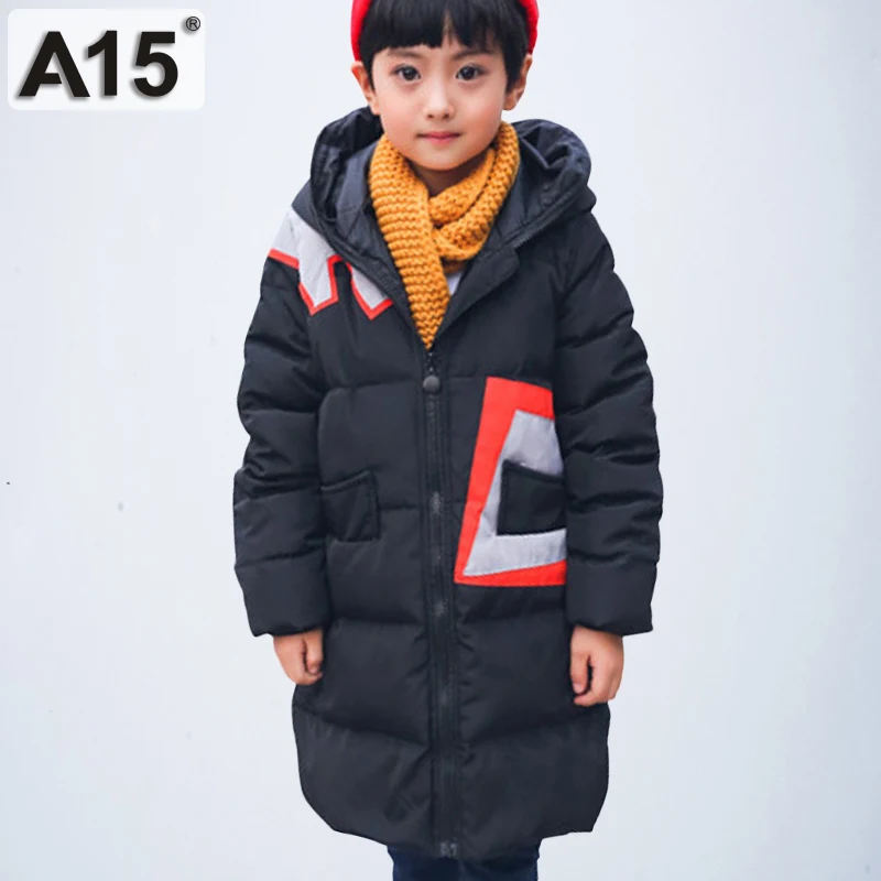 

Winter Jacket for Boy Hooded Down Black 2018 Warm Coat Big Teenage Girls Winter Coats and Jackets Children's Parkas Size 8 10 12