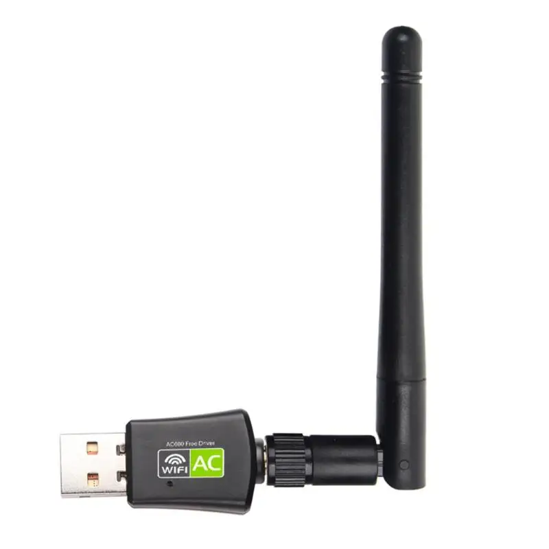 Двухдиапазонная сетевая карта 2,0 Мбит/с USB 600 беспроводная WiFi Антенна Dongle Беспроводной сетевой адаптер 802.11ac/a/b/g/n 5 г 2,4 ГГц сетевая карта