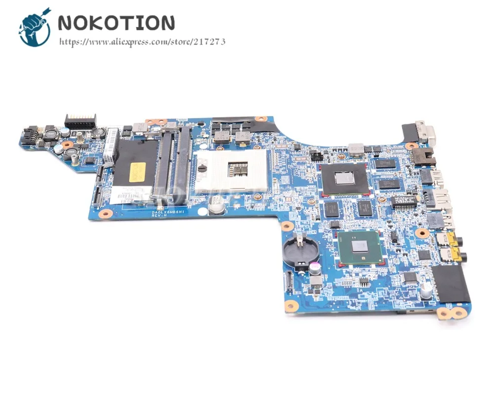 Материнская плата NOKOTION 605320 001 615307 для ноутбука HP Pavilion DV7 4000 материнская DA0LX6MB6H1