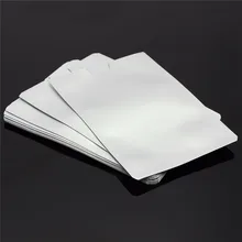 10pcs Silver Anti Scan RFID Sleeve Protector Credit ID Card Aluminum Foil Holder New Free Shipping Durable Quality