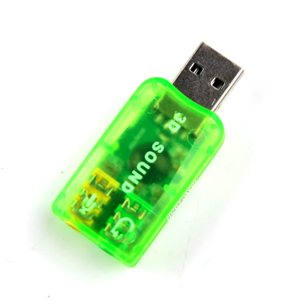 3,5 мм к USB Звуковая карта адаптер аудио 5,1 Tarjeta de Sonido Externo Tarjeta 3D usb звуковая карта Microfono HIFI случайный цвет