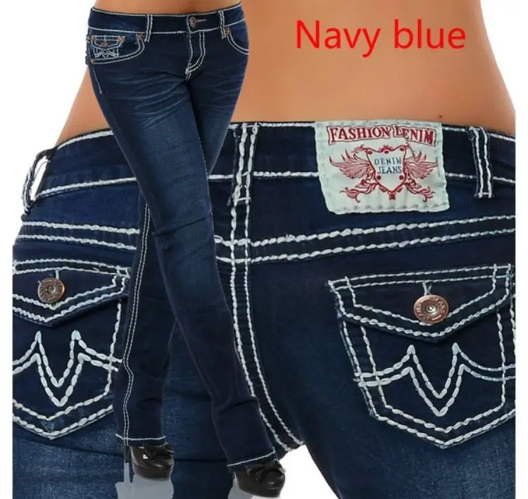 Женские обтягивающие Стрейчевые обтягивающие джинсы с заниженной талией, современные джинсы с вырезом под сапоги, темно-синий винтажный светильник, прямые джинсовые штаны S-XXXL - Цвет: Dark Blue