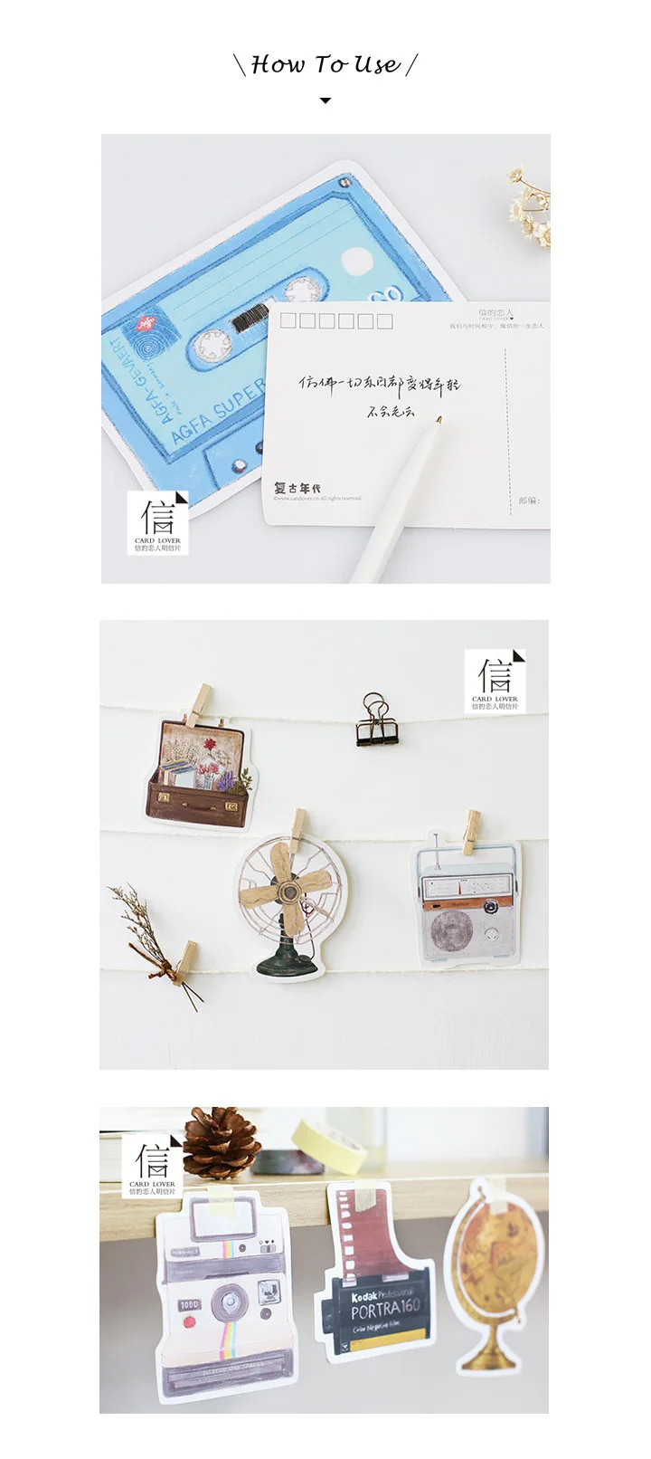 30 Pcs/LOT Retro Era Postcard /Greeting Card/Wish Card/Christmas and New Year gifts