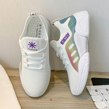 

Mesh women Running Shoes Slip On Breathable Comfortable Superstar Feminino Chaussure Hombre Red Bottom Sneakers Jogging M4-92