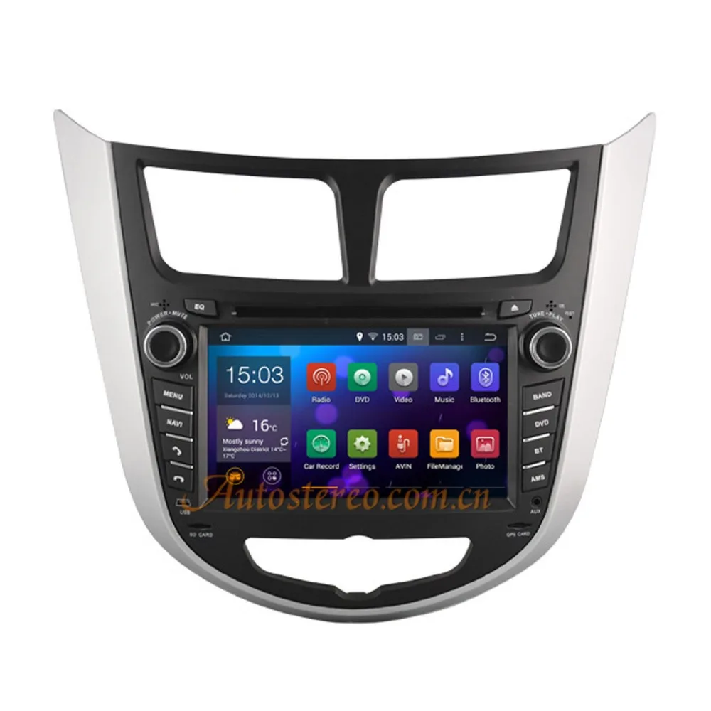 

Octa Android8.0 7 Car DVD Player GPS Navigation For HYUNDAI Accent Solaris Grand Avega Hatchback Accent Blue2011+ multimedia
