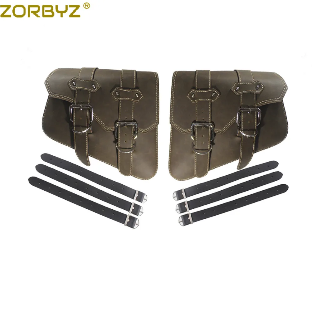 ZORBYZ пара мотоциклетные винтажные Ретро Сумки из искусственной кожи седельные