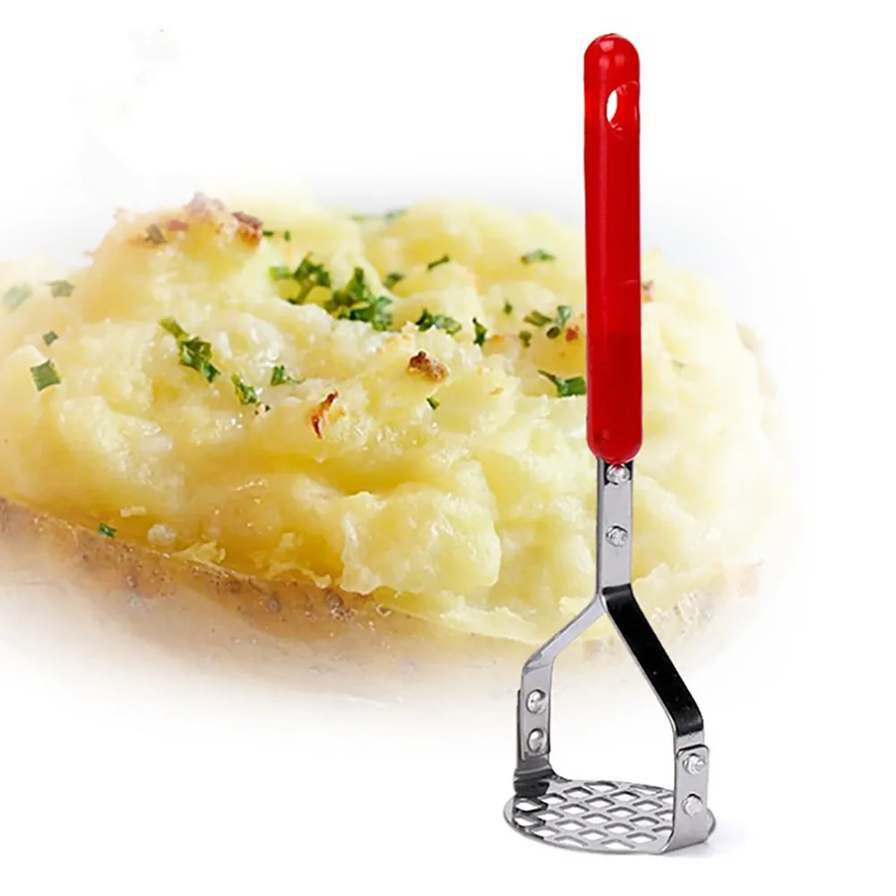 

Stainless Steel Potato Mashers Ricers Garlic Mud Pressure Puree Tool #SG19