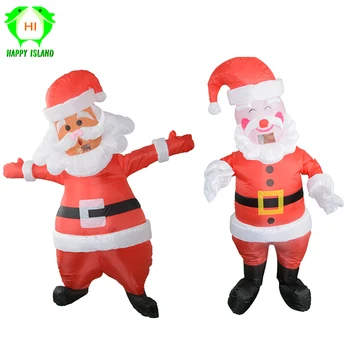 

Christmas Costumes Men Santa Claus Clothes Women Cosplay Costumes Halloween Cosplay Inflatable Costume For Adults