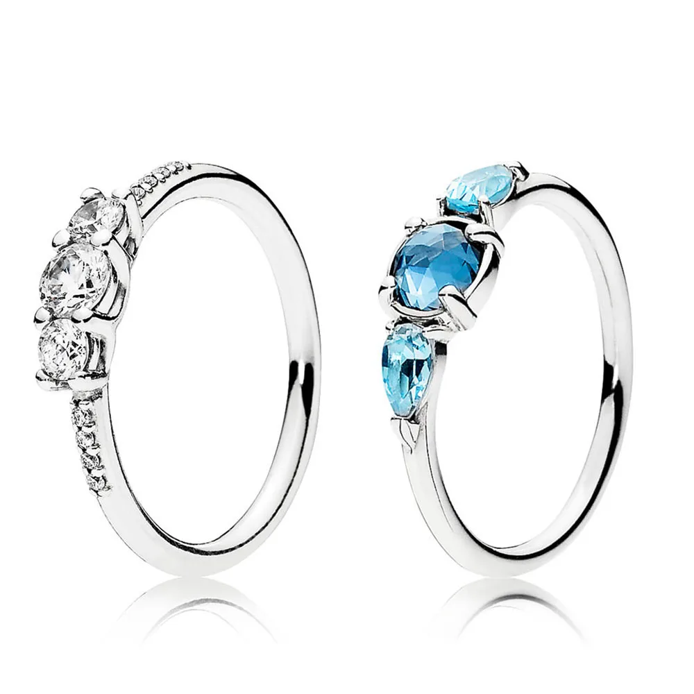 

925 Sterling Silver Ring Charms 3 Fine Crystal Diy Women 925 Ring For Women Jewelry