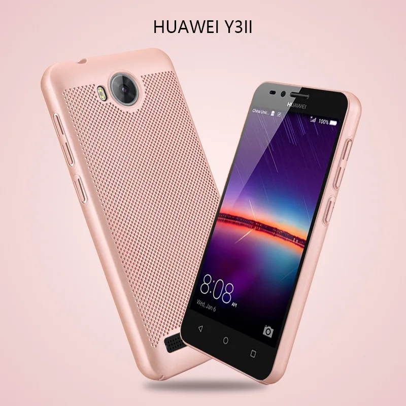Для huawei Y3 II сотовый стиль рассеивания охлаждения корпус Функция чехол для huawei Y3 II противоударный Жесткий задний Чехол для телефона
