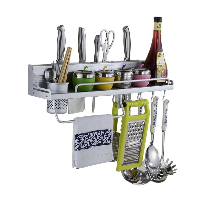 Multifunction Kitchen Storage Rack For Seasoning Bottles Knife And Fork