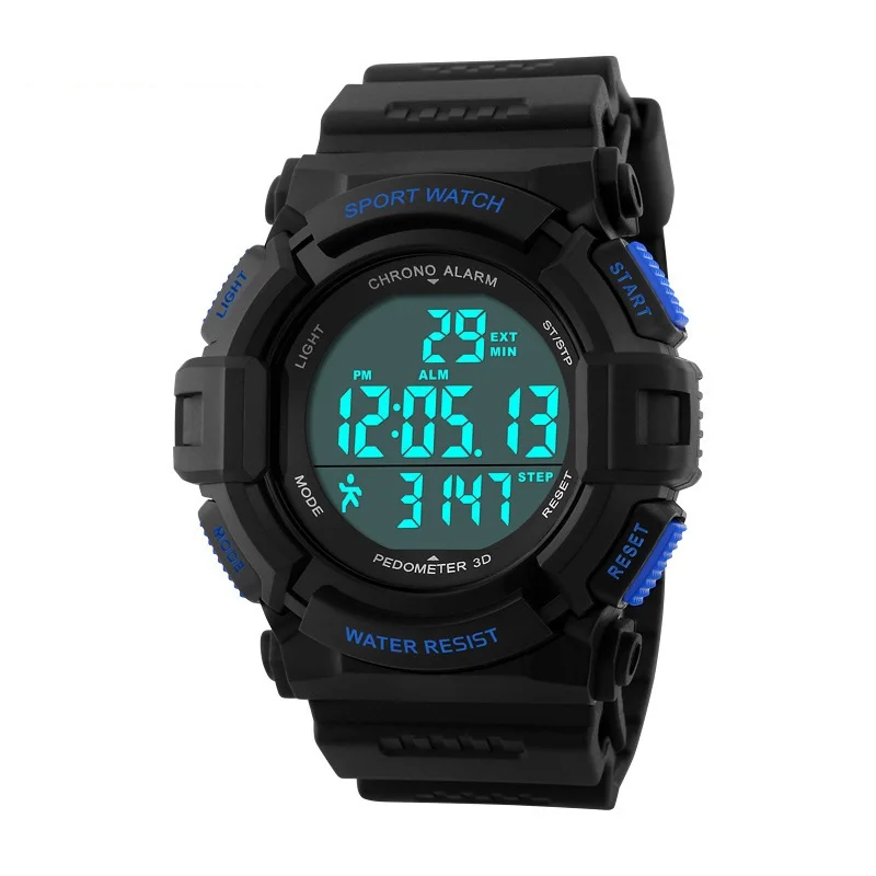 

Men's Smart Pedometer Sports Watch Women's Calories Pedometers Step Counter Life Waterproof For Outdoor Walking Running