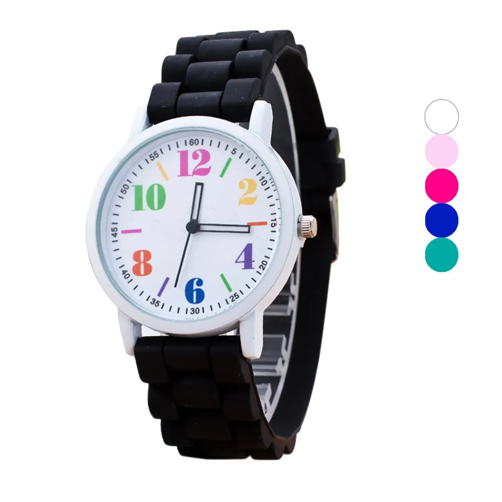 Women Fashion Silicone font b Watches b font Motion Quartz Clcok Ladies Quartz Analog Wrist font