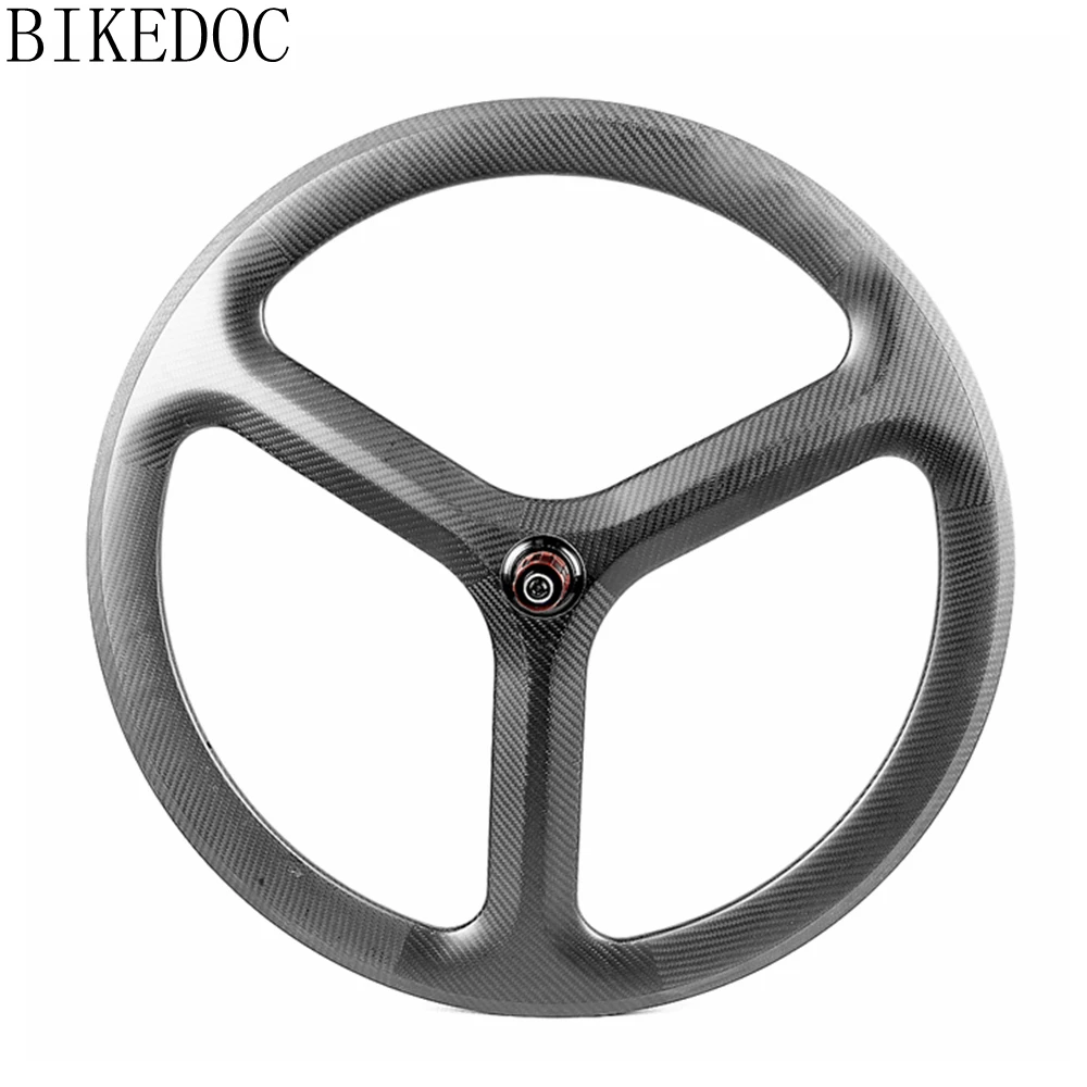 BIKEDOC Углеродные колеса 700C Углеродные 3 спицевые колеса 25 мм ...