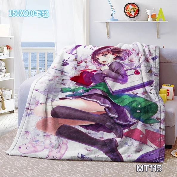 Details about   150X100CM  kantai Collection Anime Bed Throw Flannel Plush Travel Warm Blanket