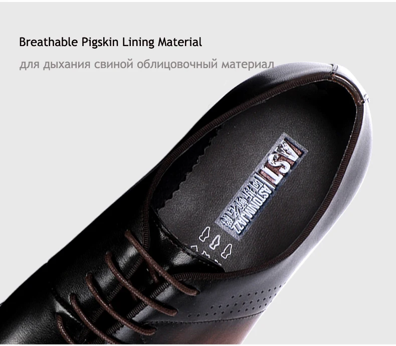 Men's Leather Casual Shoes Mens Breathable Genuine Leather Shoes Men Formal Casual Lace-up Oxford Shoes for Men Big Size 10 (7)