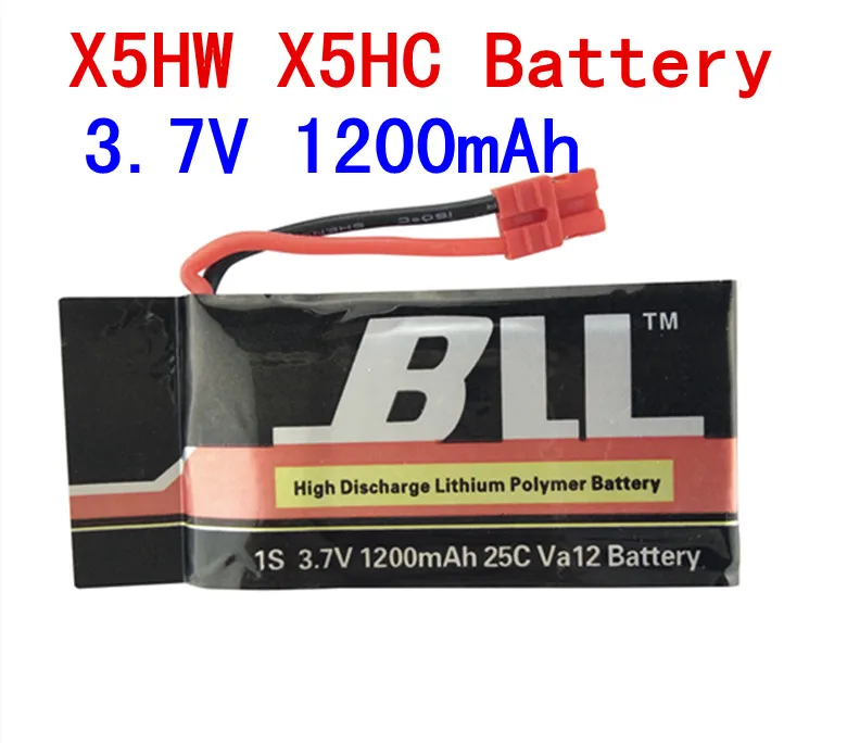 

SYMA New X5HW X5HC 3.7V 1200mAh Upgraded Lipo Battery For Syma X5HW X5HC Quadcopter Free Shipping
