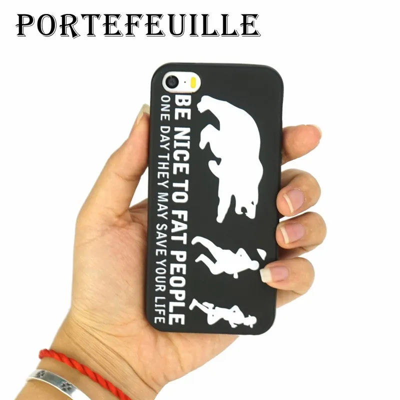 Portefeuille-Relief-TPU-Phone-Case-For-iPhone7-7plus-iPhone-5-5S-SE-6-6S-7-Matte-Soft-Touch-Rubber-Silicon-Fashion-Black-Summer-1 (11)