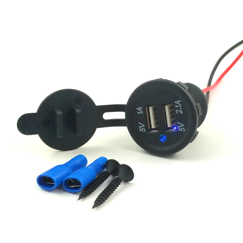 Модифицированное автомобильное зарядное устройство DC 12 В 3 1 а с двумя USB