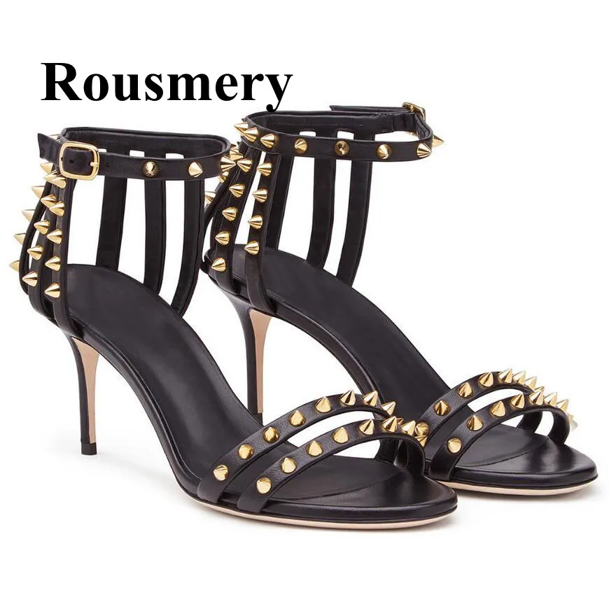 thin black heel
