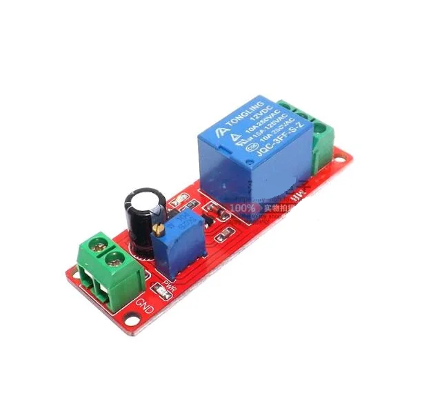 

NE555 Timer Switch Adjustable Module Time delay relay Module DC 12V Delay relay shield 0~10S