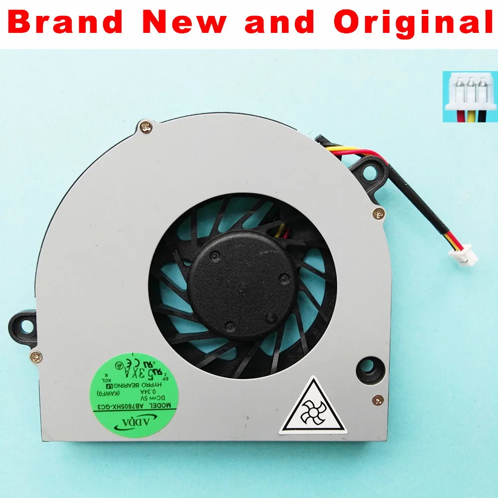 

New original CPU fan for Acer Aspire 5332 5516 5517 5732Z 5732ZG cpu cooling fan cooler AB7605HX-GC3 KAWF0 GB0575PFV1-A