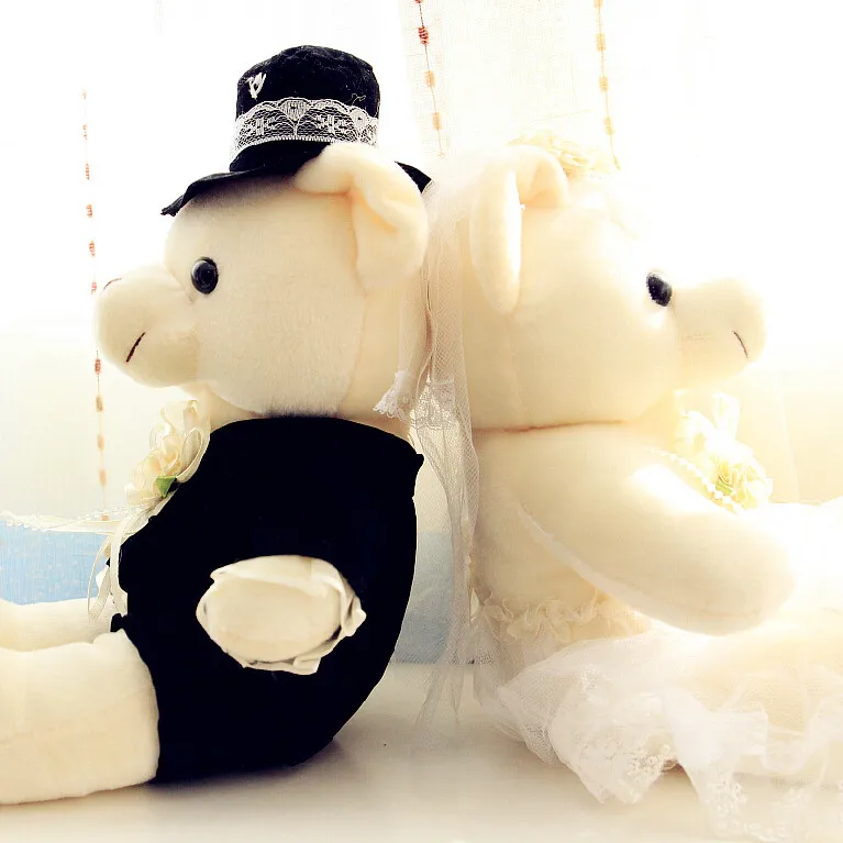 2pcs-pair-15cm-Couple-Bear-Wedding-Teddy-Bear-Plush-Toys-Wedding-Gift-Christmas-Gift-Free